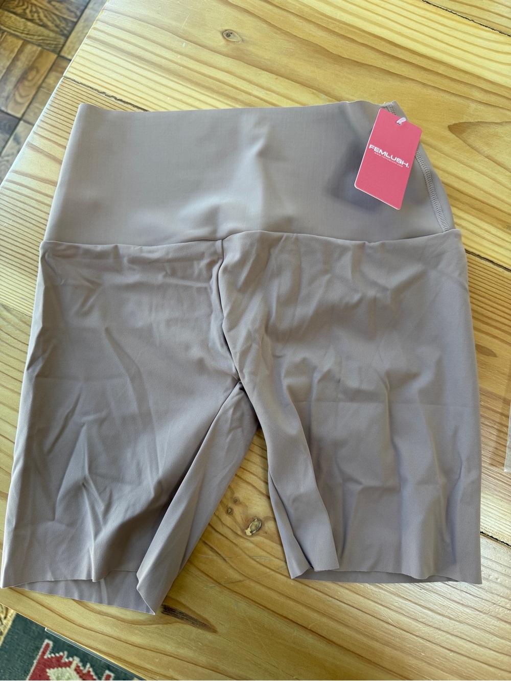 Femlush Seamless High-Waist shaper Shapewear Shorts in Nude size Small